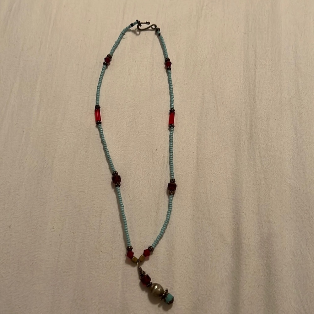 Unique Taos style necklace. Made in Austin. One of a kind.